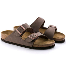 Load image into Gallery viewer, Birkenstock Womens Arizona 2 Strap Sandal Birkibuc Mocha