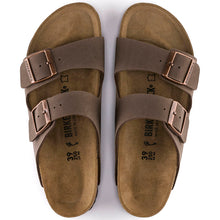 Load image into Gallery viewer, Birkenstock Womens Arizona 2 Strap Sandal Birkibuc Mocha