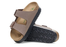 Load image into Gallery viewer, Birkenstock Womens Arizona 2 Strap Flex Platform Sandal Mocha
