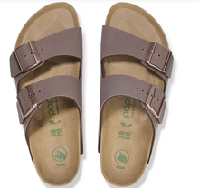 Load image into Gallery viewer, Birkenstock Womens Arizona 2 Strap Flex Platform Sandal Mocha