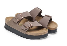 Load image into Gallery viewer, Birkenstock Womens Arizona 2 Strap Flex Platform Sandal Mocha