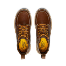 Load image into Gallery viewer, Keen Mens San Jose Wedge 6 Inch Soft Toe Work Boot Tortoise Shell/Star White