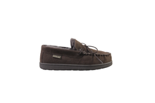 Load image into Gallery viewer, Superlamb Mens Moccasin Deluxe Sheepskin Slipper Chocolate