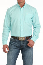 Load image into Gallery viewer, Cinch Men's Geometric Print Button Down Western Shirt - Turquoise