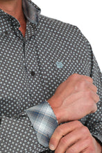 Load image into Gallery viewer, Cinch Men's Geometric Print Button Down Western Shirt - Grey