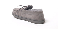 Load image into Gallery viewer, Superlamb Mens Moccasin Deluxe Sheepskin Slipper Charcoal