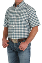 Load image into Gallery viewer, Cinch Men's Short Sleeve Plaid Button Down Western Shirt - Cream