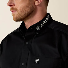 Load image into Gallery viewer, Ariat Mens Solid Twill Team Logo Long Sleeve Button Down Dress Shirt