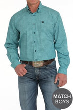 Load image into Gallery viewer, Cinch Men's Medallion Print Button Down Western Shirt - Turquoise