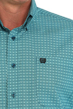 Load image into Gallery viewer, Cinch Men's Medallion Print Button Down Western Shirt - Turquoise