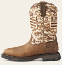 Load image into Gallery viewer, Ariat Mens Workhog Patriot Steel Toe Work Boot