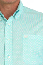 Load image into Gallery viewer, Cinch Men's Geometric Print Button Down Western Shirt - Turquoise