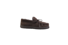 Load image into Gallery viewer, Superlamb Mens Moccasin Deluxe Sheepskin Slipper Chocolate