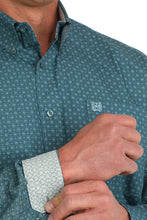 Load image into Gallery viewer, Cinch Men's Medallion Print Button Down Western Shirt - Green
