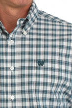 Load image into Gallery viewer, Cinch Men's Short Sleeve Plaid Button Down Western Shirt - Cream