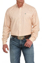 Load image into Gallery viewer, Cinch Men's Geometric Print Button Down Western Shirt - Orange