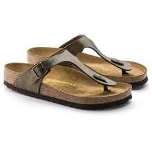 Load image into Gallery viewer, Birkenstock Wmns Gizeh Thong Birko-Flor Golden Brown