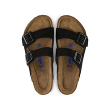 Load image into Gallery viewer, Birkenstock Arizona Soft Footbed Sandal Black Suede Leather