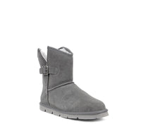 Load image into Gallery viewer, Superlamb Argali Buckle Womens Sheepskin 7.5" Boot Charcoal