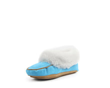 Load image into Gallery viewer, Superlamb Womens Traditional Moccasin Turquoise