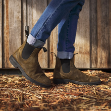Load image into Gallery viewer, Blundstone Womens Original Chelsea Boot Suede Dark Olive