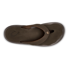 Load image into Gallery viewer, Olukai Ohana Womens Dark Java Leather Beach Sandal