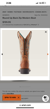 Load image into Gallery viewer, Ariat Womens Roundup Back Zip Western Boot