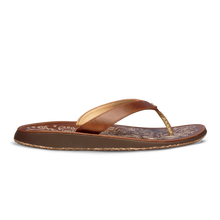 Load image into Gallery viewer, Olukai Paniolo Womens Natural Embossed Leather Beach Sandal