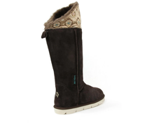 Load image into Gallery viewer, Superlamb Womens Mongol Sheepskin Boot Chocolate
