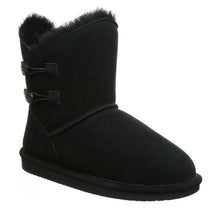 Load image into Gallery viewer, Bearpaw Rosaline Black Button Short Boot Black
