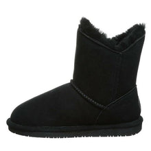 Load image into Gallery viewer, Bearpaw Rosaline Black Button Short Boot Black

