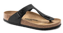Load image into Gallery viewer, Birkenstock Womens Gizeh Sandal Black Birko-Flor
