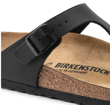 Load image into Gallery viewer, Birkenstock Womens Gizeh Sandal Black Birko-Flor
