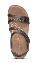 Load image into Gallery viewer, Aetrex Womens Jillian Quarter Strap Sandal Bronze
