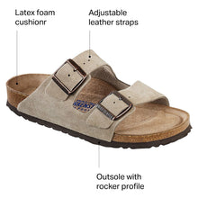 Load image into Gallery viewer, Birkenstock Arizona 2-Strap Sandal Soft Footbed Unisex Sandal Tabacco Brown
